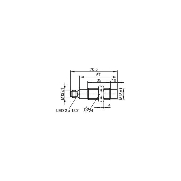 GG711S IFM - Sensor Indutivo de Segurança ifm Automação Industrial M18x1 1-8mm 2xOSSD PNP