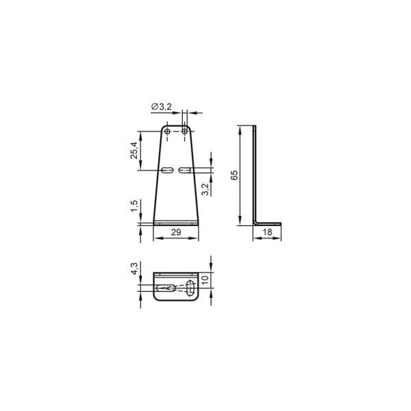E21271 IFM - Flange Angular ifm para Sensores O6 Aço Inox 1.4571