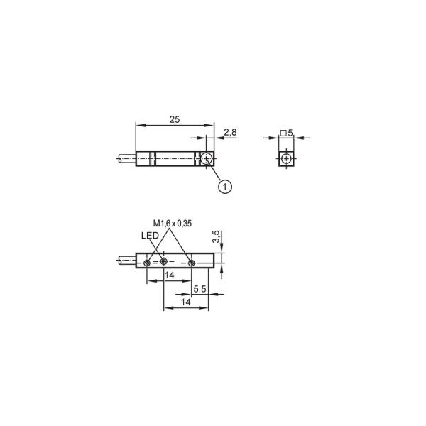 IL5022 IFM - Sensor Indutivo IFM Automação Industrial PNP 0,8mm 2m PVC