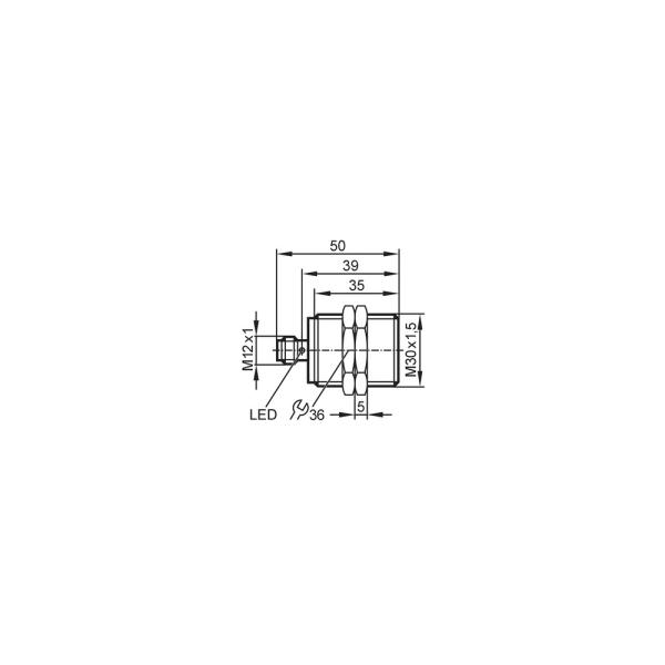 IIS208 IFM - Sensor Indutivo IFM Automação Industrial M30 PNP 15mm