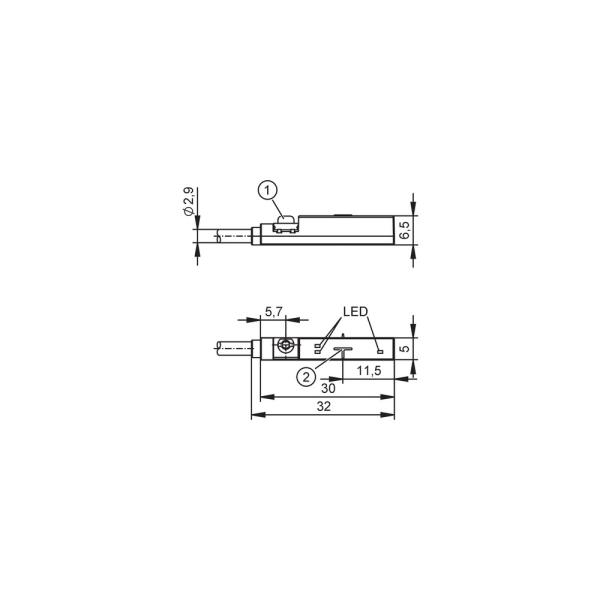MK5904 IFM - Sensor para Cilindro IFM Detecção de Posição IO-Link, PNP/NPN, 2m