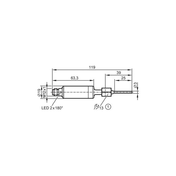 TA1612 IFM - Transmissor de Temperatura ifm Monitoramento de fluidos IO-Link -50 a 200°C