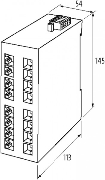 SWITCH UNMANAGED GIGABIT 16 PO