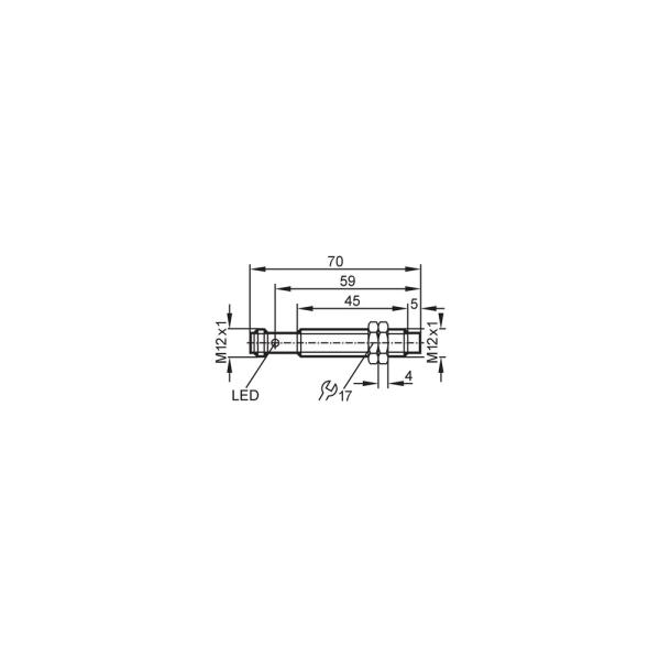 GF711S IFM - Sensor Indutivo de Segurança IFM Automação Industrial M12, 2xOSSD, PNP, IP67