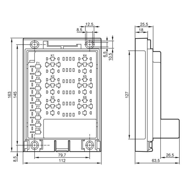 CR0421 IFM - Plataforma de Cabeamento e Relés ifm Segurança e Conexão Industrial 163x112x63,5mm