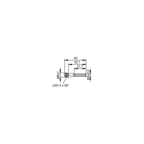 IY5063 IFM - Sensor Indutivo IFM Automação Industrial M5 1.5mm PNP NC