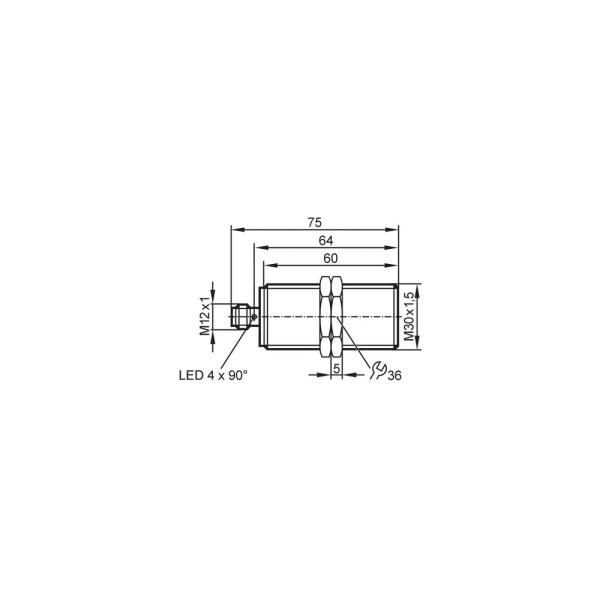 II5689 IFM - Sensor Indutivo ifm Áreas Higiênicas M30 PNP 10mm