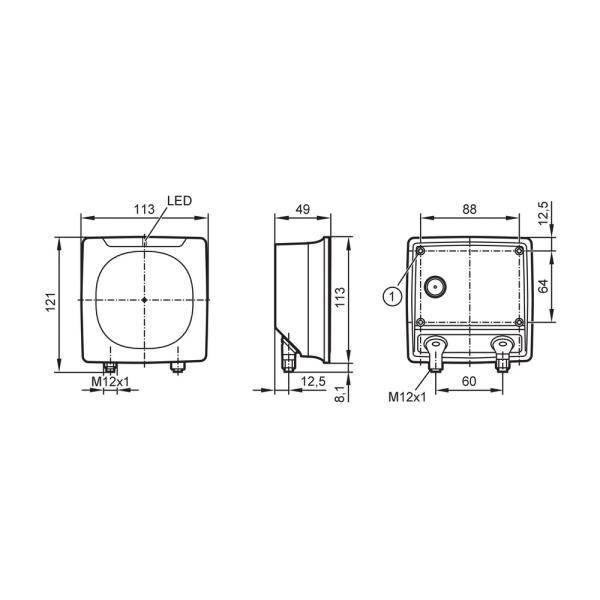 EIO404 IFM - Base IoT Mesh Conexão adaptadores Eth, IP67, 50 conex