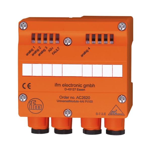 AC2620 IFM - Módulo Universal AS-Interface Montagem em campo 4 Entradas Pt100 IP65