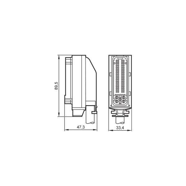EC0711 IFM - Cabo de Conexão AMP ifm Conexão elétrica industrial 2,5m IP67 36V