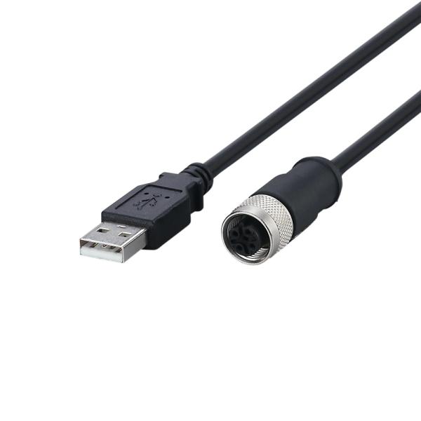 E12689 IFM - Cabo de Conexão USB IFM Automação Industrial 1m PUR Blindado M12