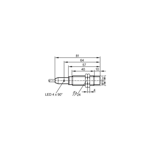 IGT213 IFM - Sensor Indutivo IFM Áreas Higiênicas M18 12mm PNP/NPN