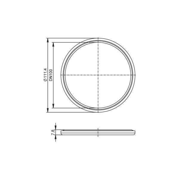 E40566 IFM - Anel de Vedação EPDM Sensor de Vazão SMF DN100 Higiênico