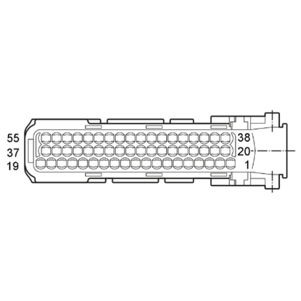 EC2013 IFM - Conector AMP-Junior Timer IFM Automação Industrial 55 Polos IP20
