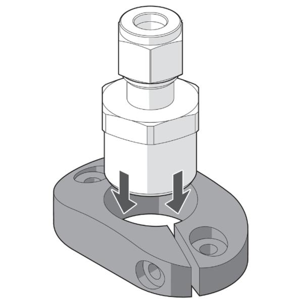 E40048 IFM - Presilha de Fixação IFM Controlador de Circulação de Ar PBT 23mm