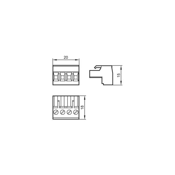 E70230 IFM - Conector IFM Automação Industrial 6 Peças Terminais Parafusados