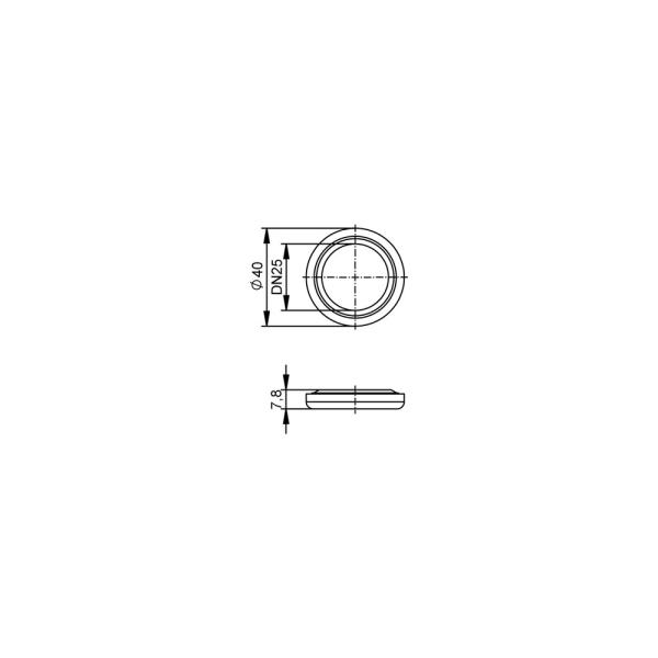 E40561 IFM - Anel de Vedação EPDM IFM Sensor de Vazão SMF DN25 2 Peças