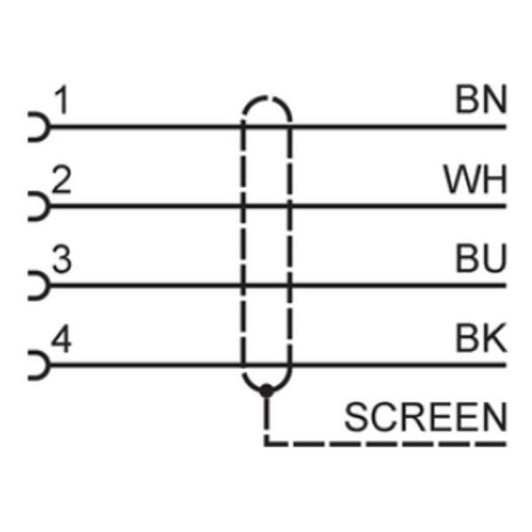 EVC527 IFM - Cabo Conector Fêmea M12 Automação Industrial 5m Blindado PUR IP69K