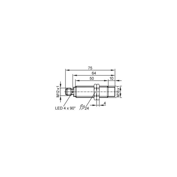 IG5602 IFM - Sensor Indutivo IFM Áreas Higiênicas M18 PNP NA 8mm