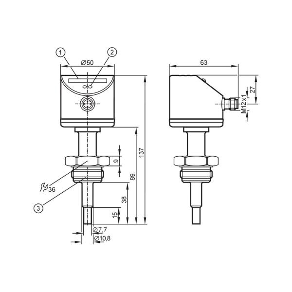 SI6200 IFM - Monitor de Fluxo ifm Sistemas Higiênicos PNP 30 bar
