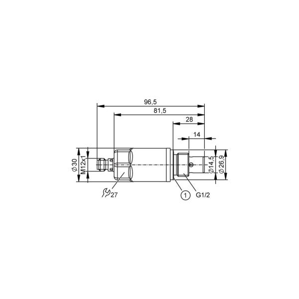 LDH112 IFM - Sensor de Umidade do Óleo Monitoramento de Óleos IO-Link G 1/2