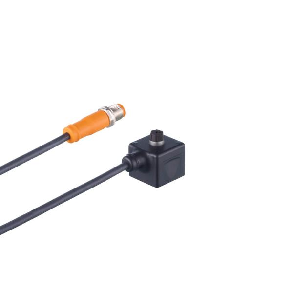 EVCB06 IFM - Cabo de Conexão com Conector de Válvula IFM Automação Industrial 0,3m PUR IP69K LED