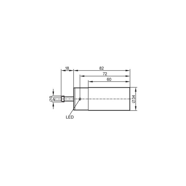 IB0108 IFM - Sensor Indutivo IFM Automação Industrial 20mm 10m Cabo