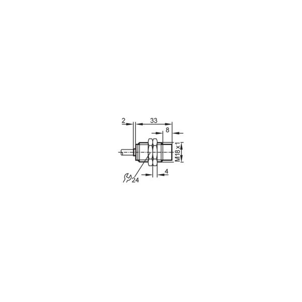 NG5004 IFM - Sensor Indutivo NAMUR IFM Áreas Explosivas M18 8mm NC