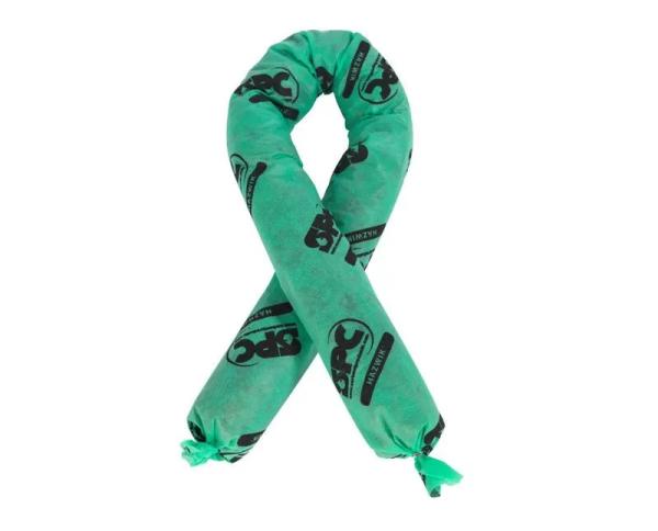 CORDÃO ABSORVENTE PRODUTO QUÍMICO DE 3"" X 4' (8CM X 1.2M) - PCT C/12 UN - VERDE HAZ412 BRADY