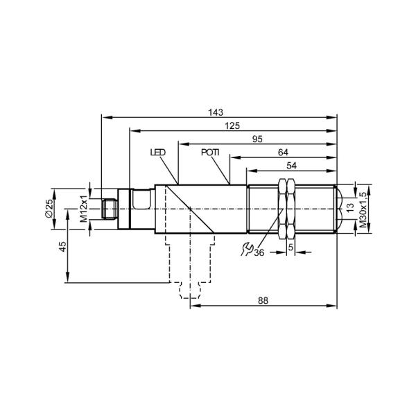 OI5014 IFM - Sensor de Reflexão Difusa IFM Automação Industrial PNP 700mm M12 IP65