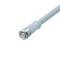 EVF611 IFM - Cabo de Conexão Fêmea M12 Indústria Alimentícia Codificação L 2m EVF611