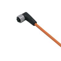 EVT007 IFM - Cabo Conector Fêmea M12 Indústria Alimentícia 5m PVC IP69K PNP EVT007