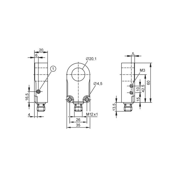 I7R211 IFM - Sensor Indutivo de Anel IFM Automação Industrial IO-Link M12 PNP/NPN IP67
