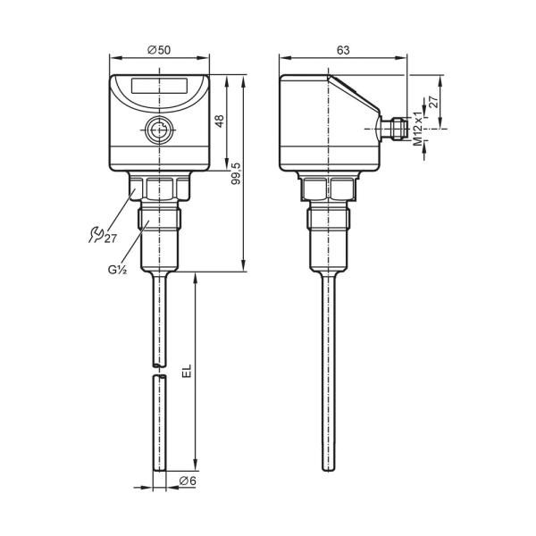 TD2501 IFM - Transmissor de Temperatura ifm Monitoramento de Processos Display IO-Link -50 a 150°C
