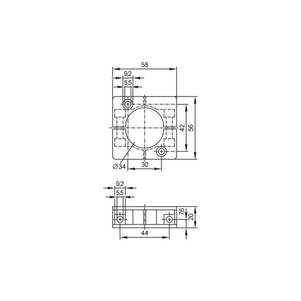 E10017 IFM - Grampo de Fixação IFM Montagem de Sensores PBT D34mm