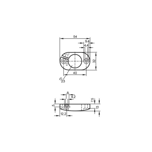 E40048 IFM - Presilha de Fixação IFM Controlador de Circulação de Ar PBT 23mm
