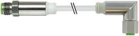 M12 male 0° / M12 female 90° Steel 7044-40121-2140500