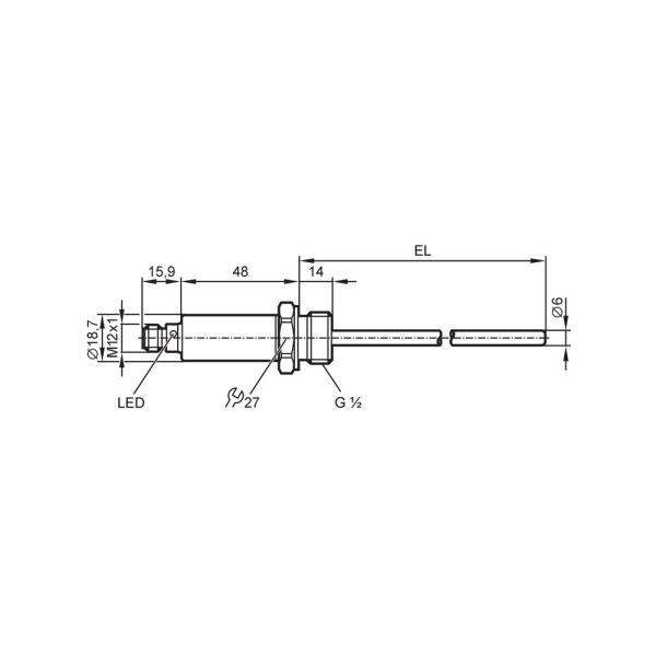 TA2435 IFM - Transmissor de Temperatura ifm Medição de Fluidos IO-Link -50 a 150°C