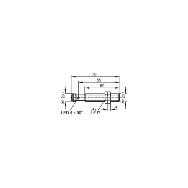 IFC210 IFM - Sensor Indutivo IFM Automação Industrial M12 4mm PNP/NPN IP68