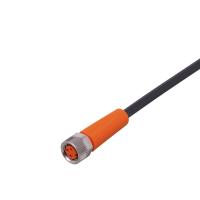 EVC142 IFM - Cabo Conexão Fêmea M8 3 Pólos Automação Industrial 5m PUR IP69K EVC142