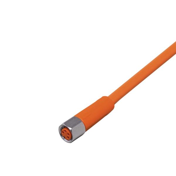 EVT135 IFM - Cabo de Conexão Fêmea M8 Indústria Alimentícia 5m PVC IP69K