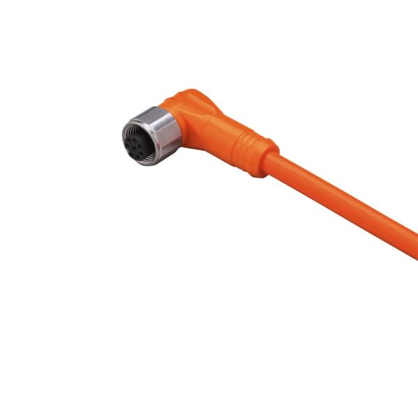 E12296 IFM - Cabo de Conexão Fêmea M12 Indústria Alimentícia 8 Polos 10m PVC IP69K