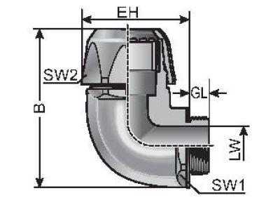 TERMINACAO P/ CONDUITE M20X1 5