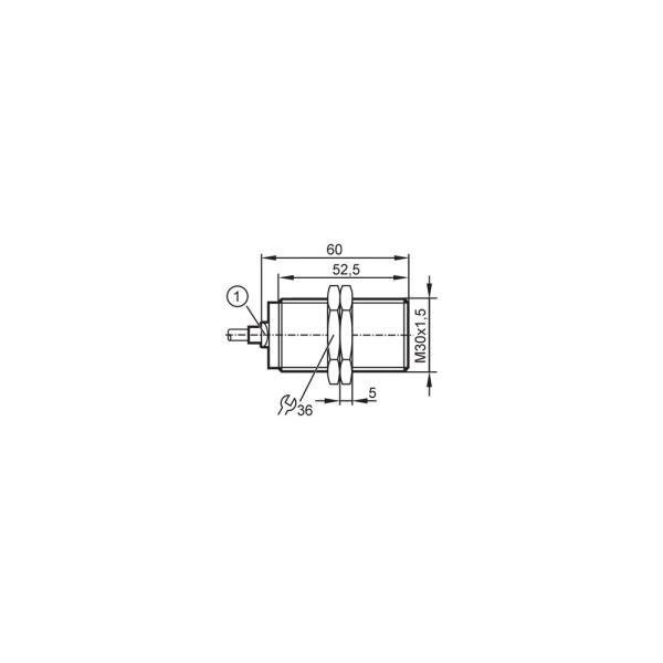 IIS238 IFM - Sensor Indutivo ifm Automação Industrial M30 PNP 15mm