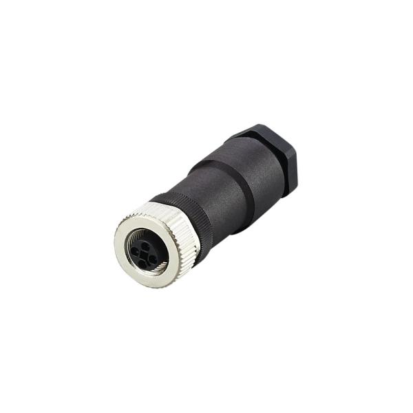 E12499 IFM - Soquete Confeccionável IFM Cabo de Energia M12, Codificação T, IP67