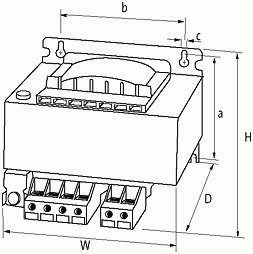 TRANSF 230-400V 230VAC 630VA