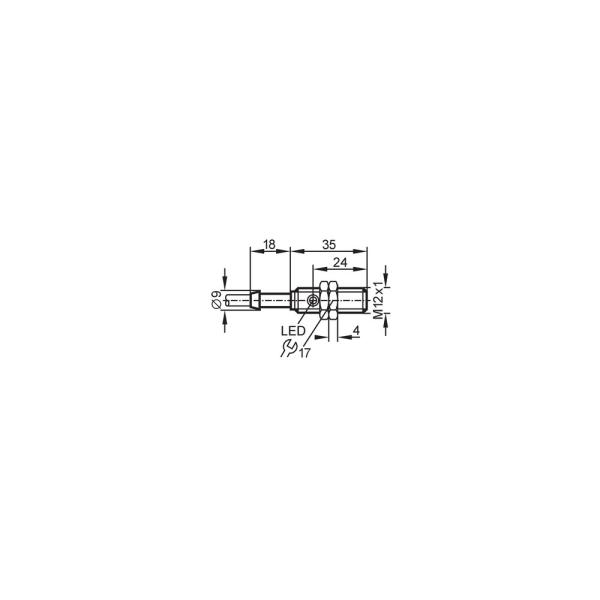 IF5188 IFM - Sensor Indutivo IFM Automação Industrial M12 PNP 2mm 1500Hz