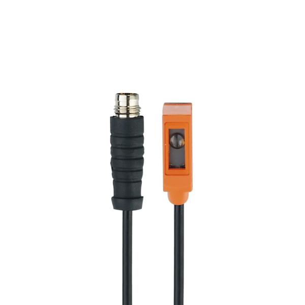 O8S202 IFM - Transmissor Fotoelétrico por Barreira IFM Detecção industrial 3m Luz Vermelha IP67 M8