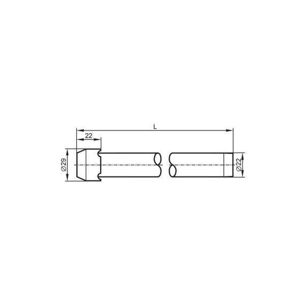 E43101 IFM - Tubo Isolante Térmico IFM Para Sensores de Nível 472mm PP-H NBR