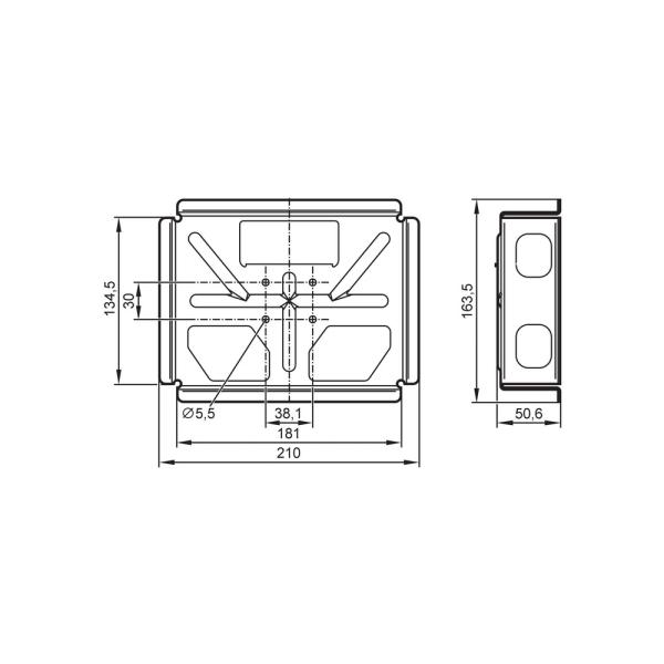 EC2110 IFM - Quadro de Montagem IFM Displays Gráficos PDM360 NG Aço 163x210x50mm